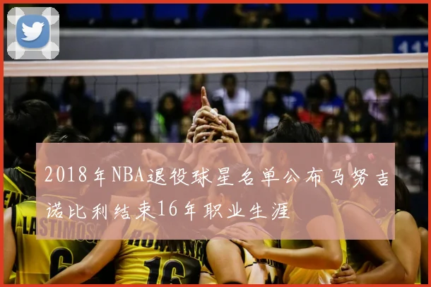 2018年NBA退役球星名单公布马努吉诺比利结束16年职业生涯