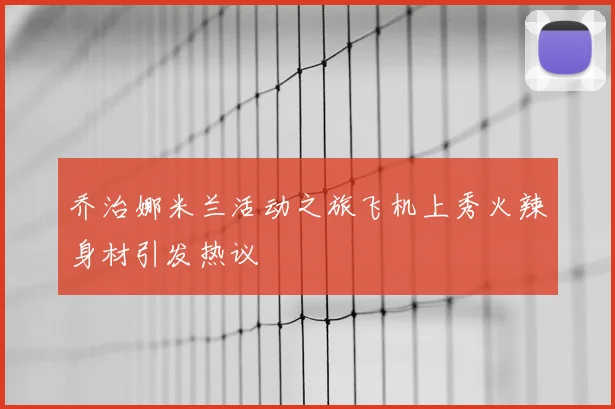 乔治娜米兰活动之旅飞机上秀火辣身材引发热议