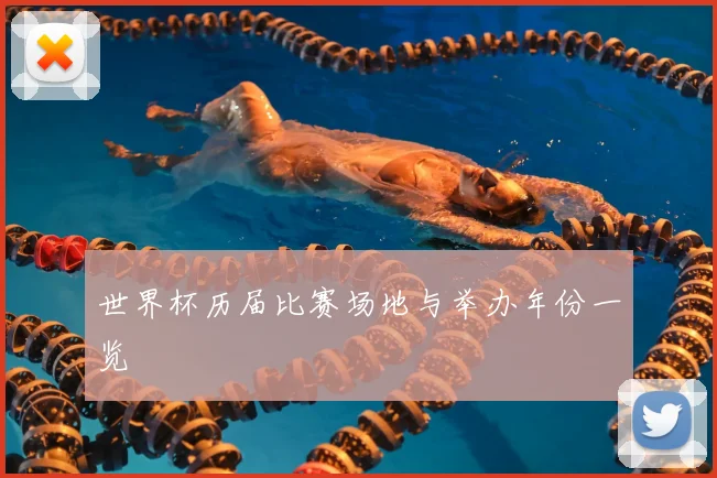 世界杯历届比赛场地与举办年份一览
